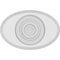 Ekena Millwork Standard Dalton Bullseye Rosette with Beveled Edge, 5"W x 3 1/4"H x 1/2"P ROSP050X033X050DAL03 - alternate 4